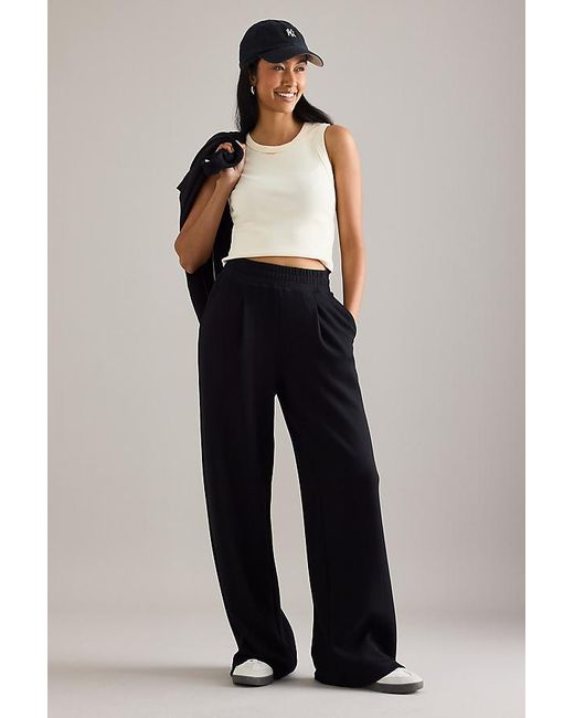 Varley Blue The Extra Wide-Leg 32 Trousers