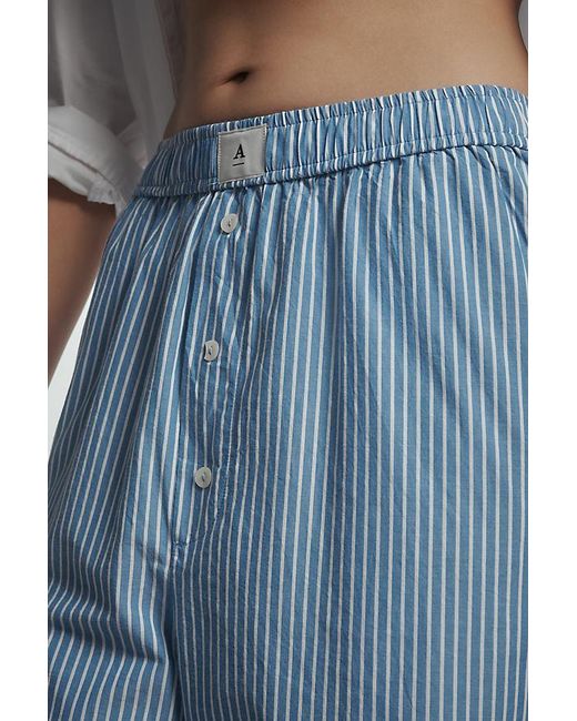 By Anthropologie Blue The Wren Boxer Trousers