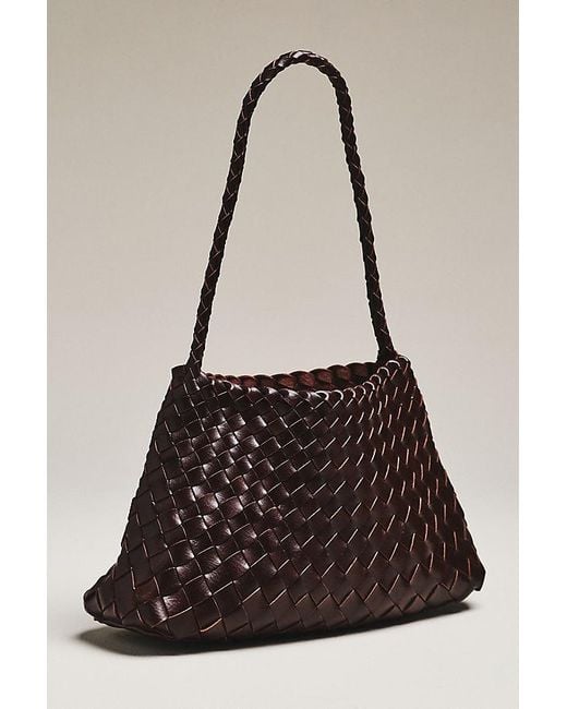 By Anthropologie Black Calla Woven Shoulder Bag