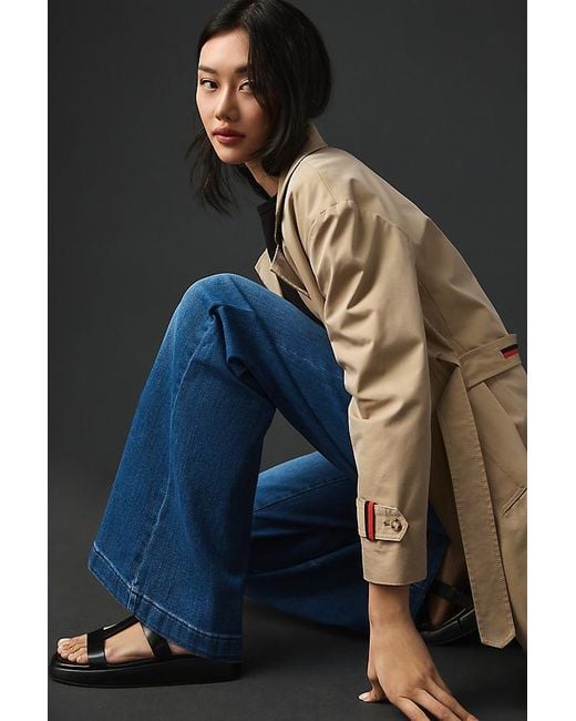 Pilcro Blue The Kit High-Rise Wide-Leg Utility Trouser Jeans By