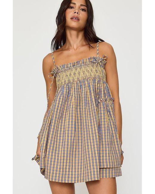Damson Madder Brown Lilo Mini Swing Dress
