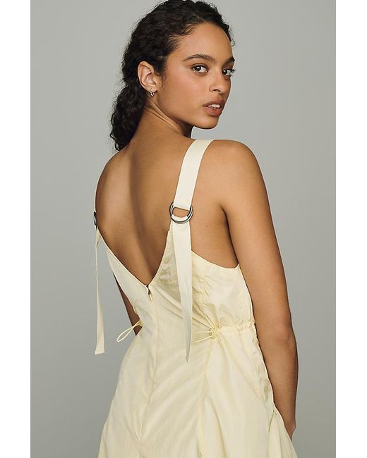 Daily Practice Natural Bubble-Hem Midi Dress