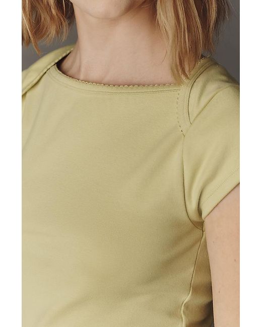 Maeve Green The Provence Cap-Sleeve T-Shirt