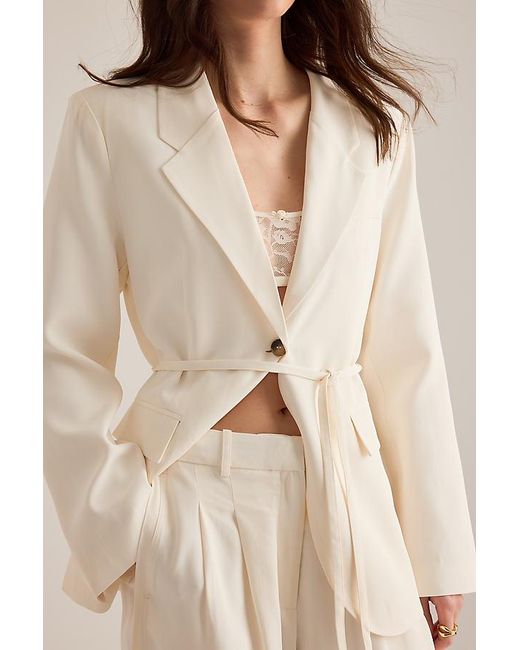 SELECTED Natural Ellie Belted Blazer