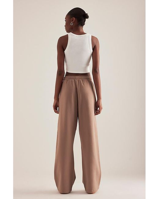 4th & Reckless Natural Fergie Wide-Leg Pintuck Joggers