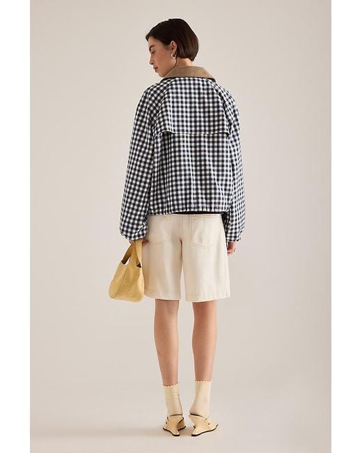 Barbour Natural Ovingham Gingham Casual Jacket