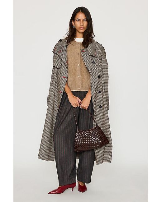 By Anthropologie Multicolor Stripe Tailored Barrel Trousers