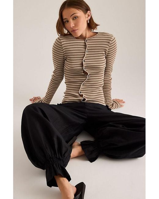 OperaSPORT Brown Claire Seamless Cardigan