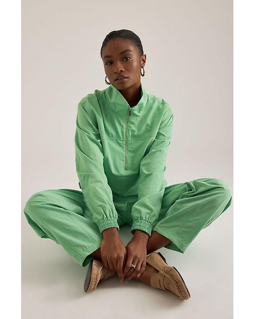 ALIGNE Green Gale Tracksuit Barrel Trousers