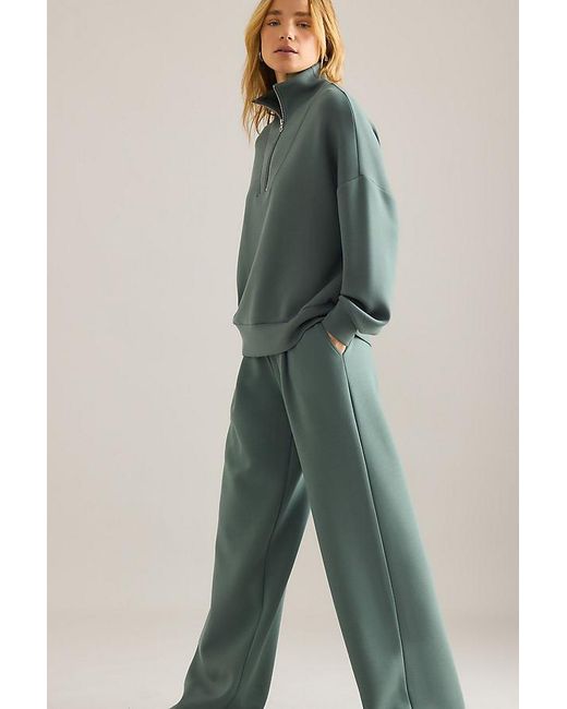 Varley Green The Extra Wide-Leg 32 Trousers