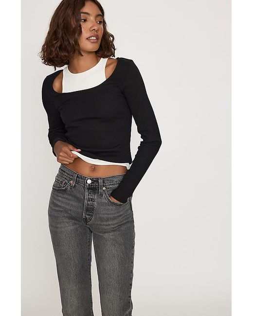 Levi's Black 501 Original Straight Jeans