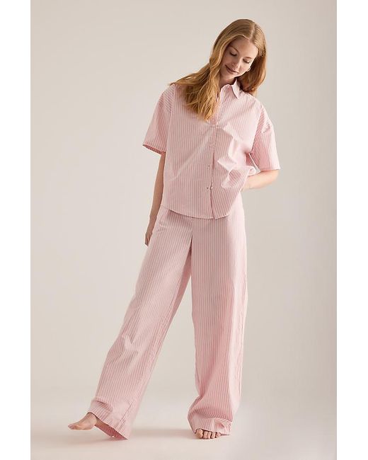 Calvin Klein Pink Short-Sleeve Shirt Pyjama Set