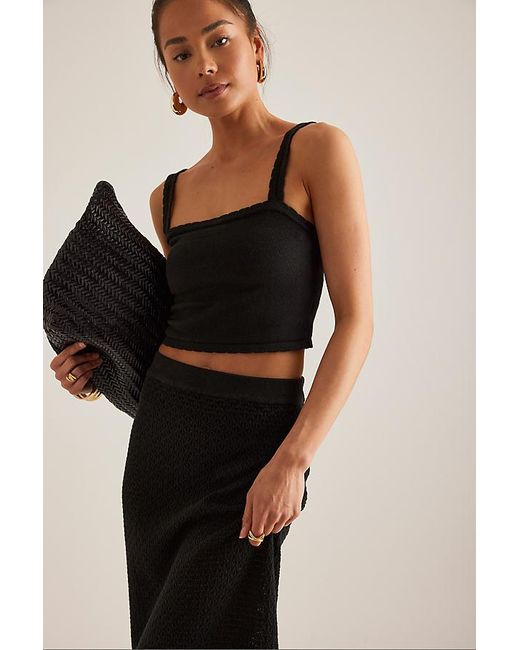 4th & Reckless Black Romi Knitted Maxi Skirt
