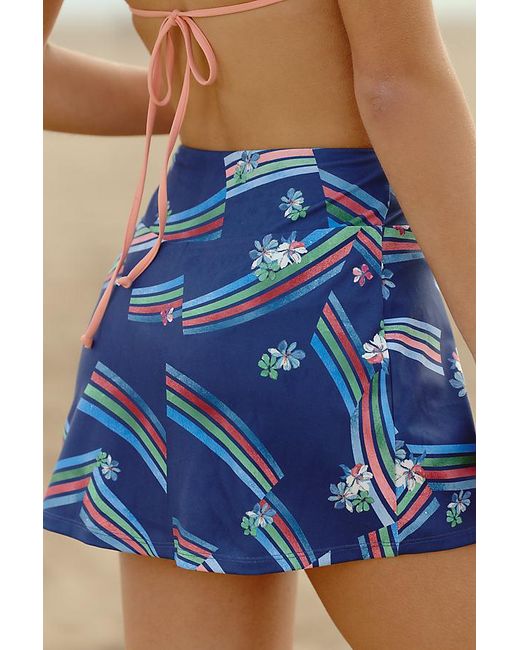 Daily Practice Blue Knit Skort