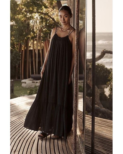 Celandine Brown By Anthropologie Malika Gauze Dress
