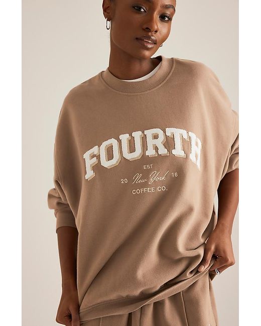 4th & Reckless Brown Capucine Oversized Sweatshirt