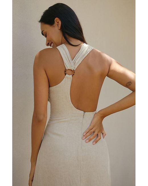 By Anthropologie Asymmetrical Linen Maxi Dress in Natural | Lyst UK By Anthropologie Asymmetrical Linen Maxi Dress in Natural | Lyst UK