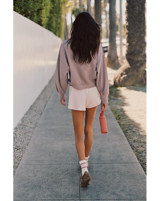 Daily Practice Natural Throw & Go Cropped Long Sleeve Top