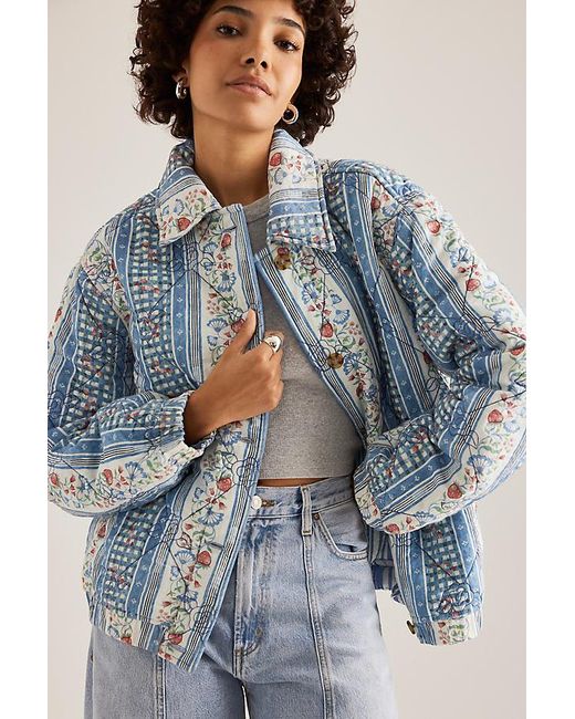 Damson Madder Blue Claudia Quilted Jacket