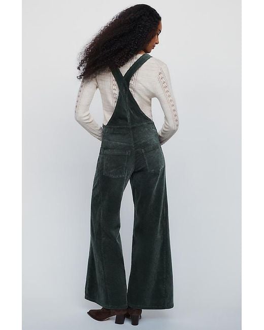 Pilcro Multicolor The Adi Corduroy Flare Dungarees By