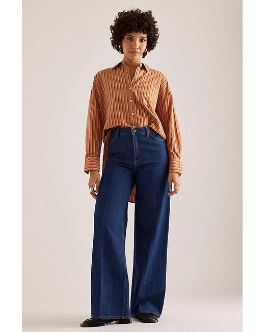 Lee Jeans Blue Stella High-Rise A-Line Jeans