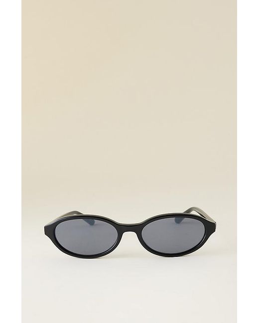 Messyweekend Black Ivy Oval Sunglasses