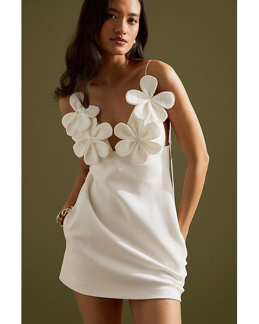 Bardot Green Ingrid Flower Mini Dress