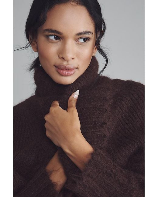 Mare Mare Brown Cropped Shrug