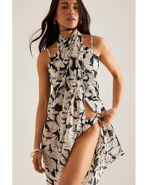 Peony Natural Staple Sarong
