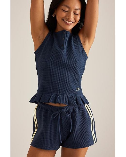 Damson Madder Blue Pippa Waffle Shorts