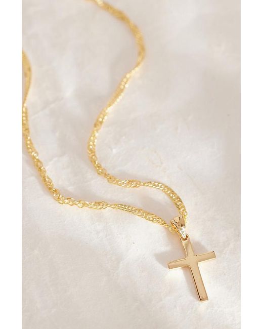 Daisy London Gray Polly Sayer Cross Necklace