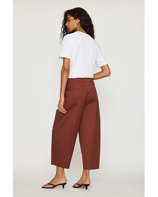 SELECTED Red Carmen Barrel Trousers