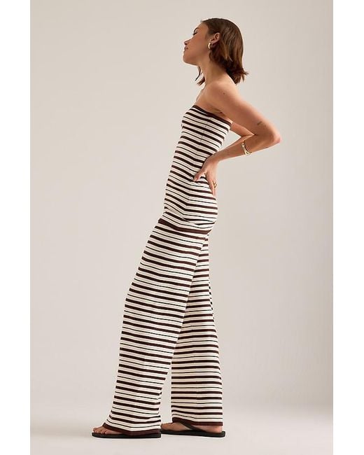 4th & Reckless Natural Thalia Stripe Knit Trousers