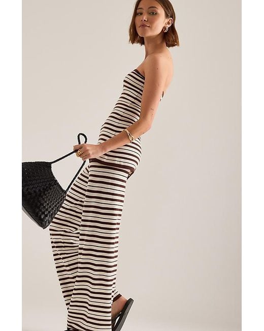 4th & Reckless Natural Thalia Stripe Knit Trousers