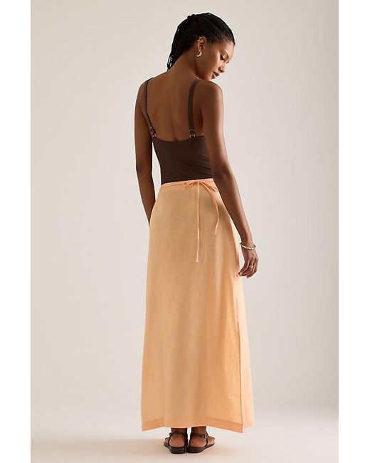 Jets by Jessika Allen Natural Linen Maxi Skirt