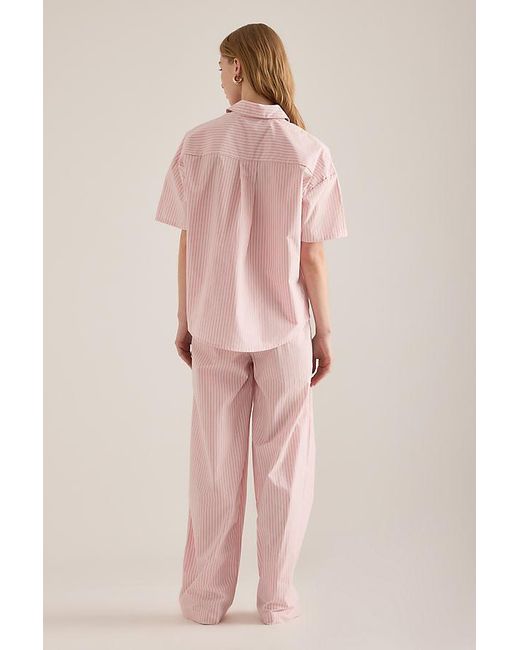 Calvin Klein Pink Short-Sleeve Shirt Pyjama Set