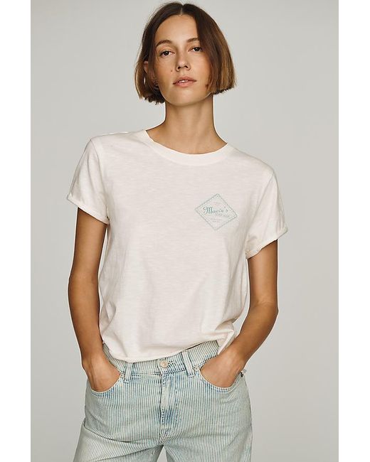 Maeve White The Caitlin Boxy T-Shirt By