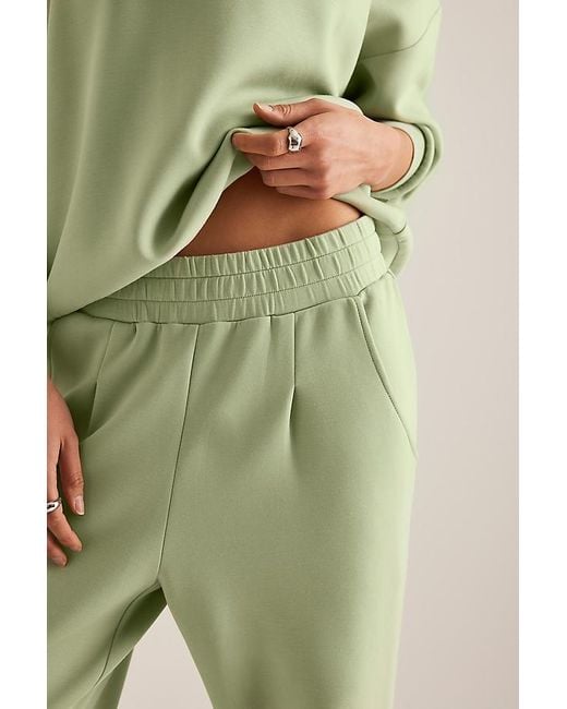 Varley Green Slim Rolled-Cuff Trousers