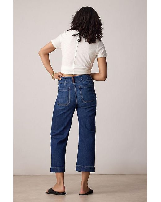 Maeve Gray The Colette Crop High-Rise Jeans By