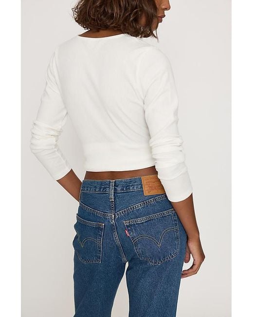 Levi's Blue 501 Original Straight Jeans