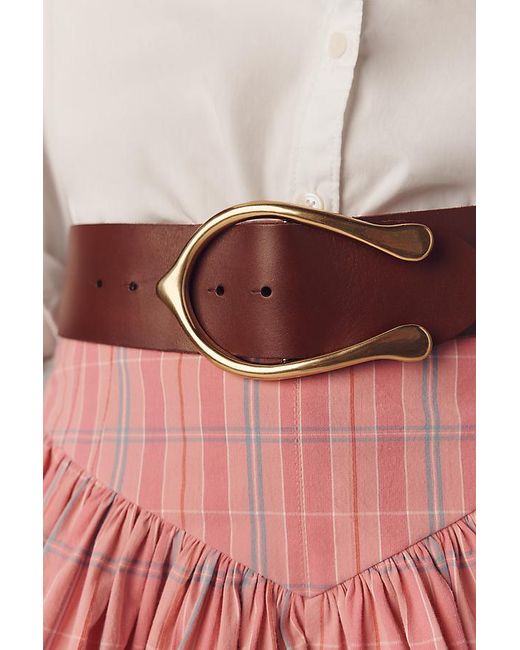 By Anthropologie Brown Western Spur Waist Belt