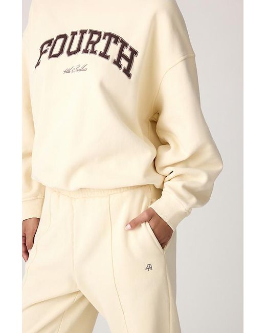4th & Reckless Natural Fergie Pintuck Wide-Leg Joggers