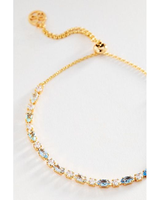 Maeve Metallic Crystal Tennis Bracelet