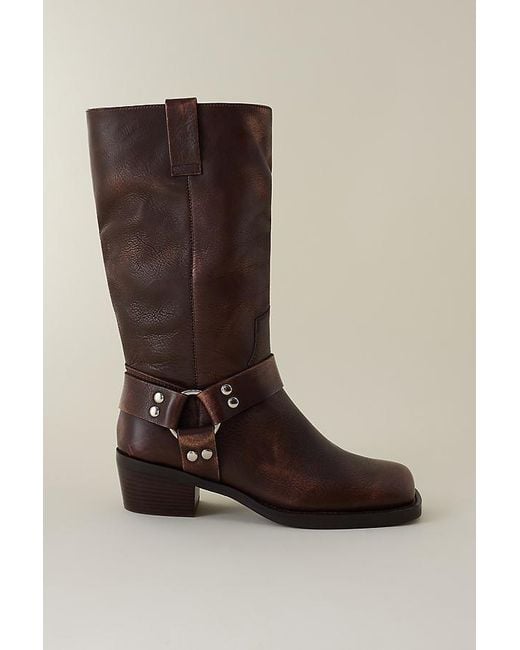 Silent D Brown Hervee Moto Boots