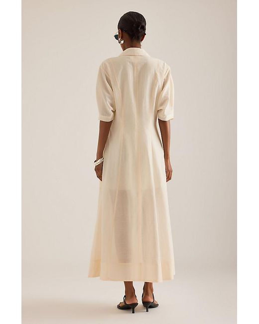 ALIGNE Natural Tracy Sheer Midi Dress