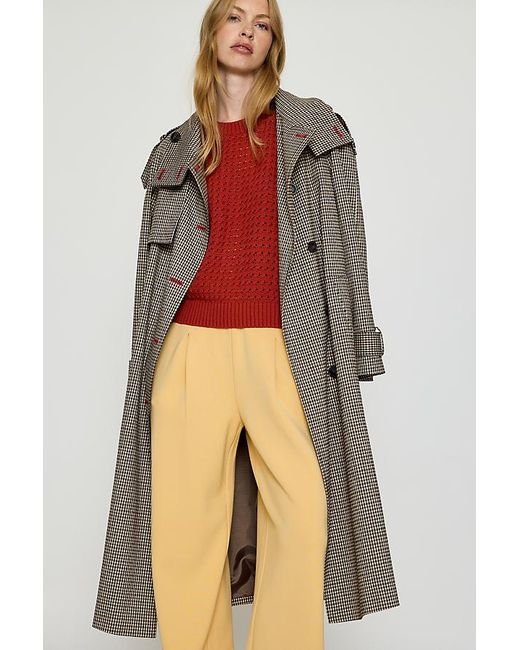Varley Red Denny Open Knit Top