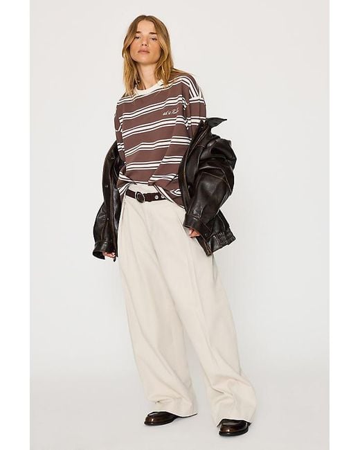 4th & Reckless Natural Shayla Stripe Top