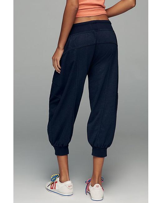Daily Practice Blue Easygoing Capri Drawstring Joggers