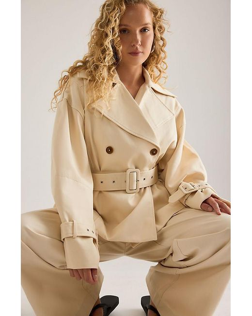 Odd Muse Natural Cotton Mix Wide-Leg Trousers