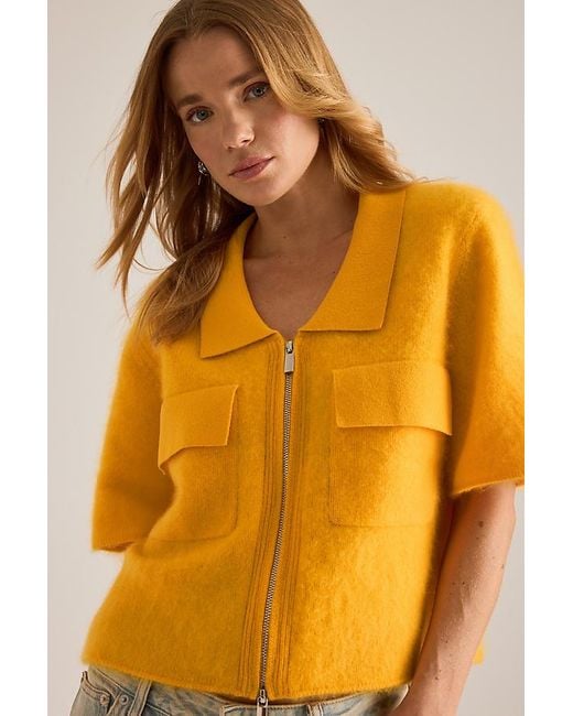 ALIGNE Orange Erika Wool Shirt